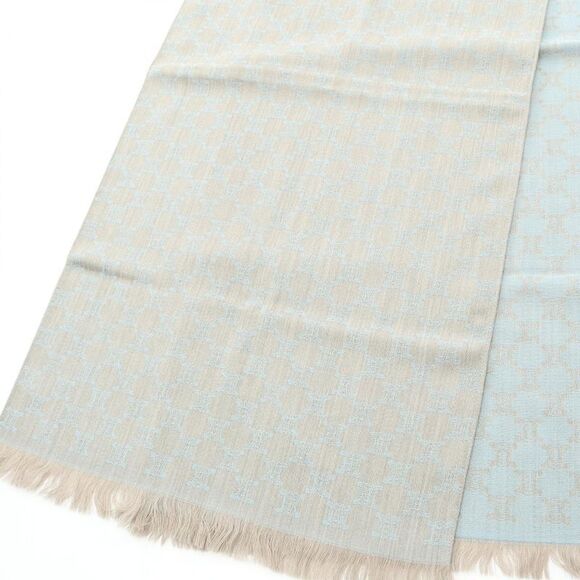 Celine Shawl Triomphe Wool Shawl Women's Used A - Picture 5 of 5